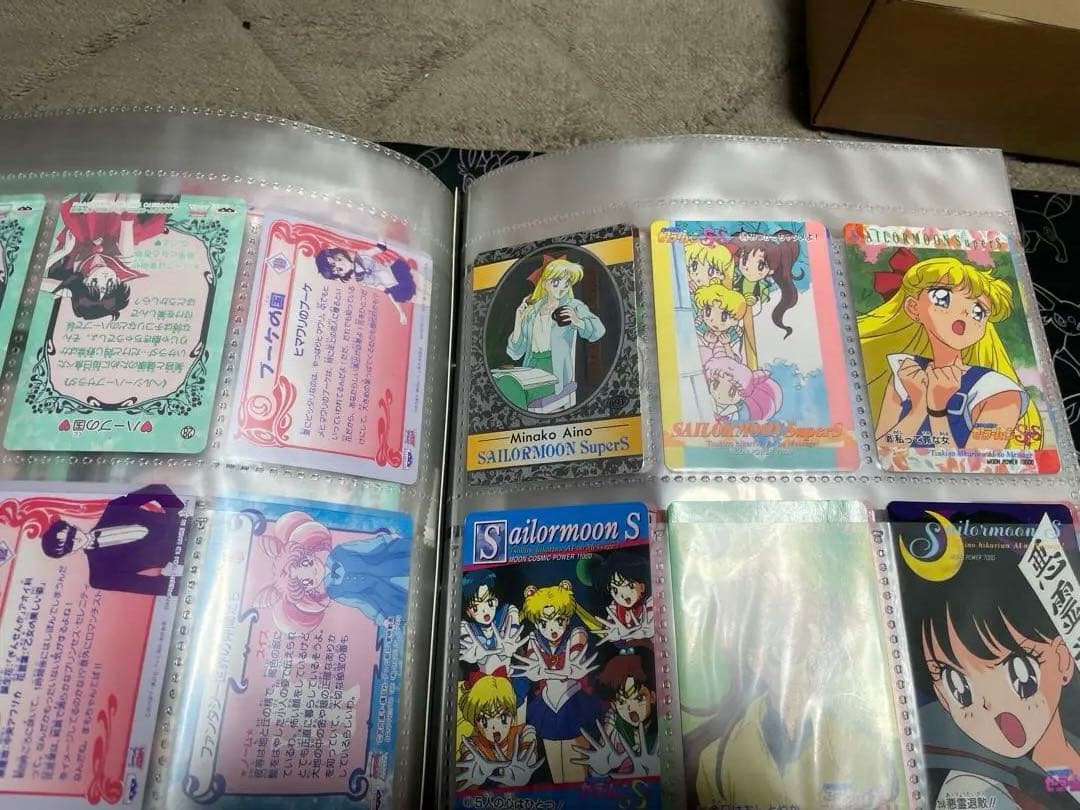 セーラームーン ファイル　ジャンボカード4枚　キラカード4枚　ノーマル一式