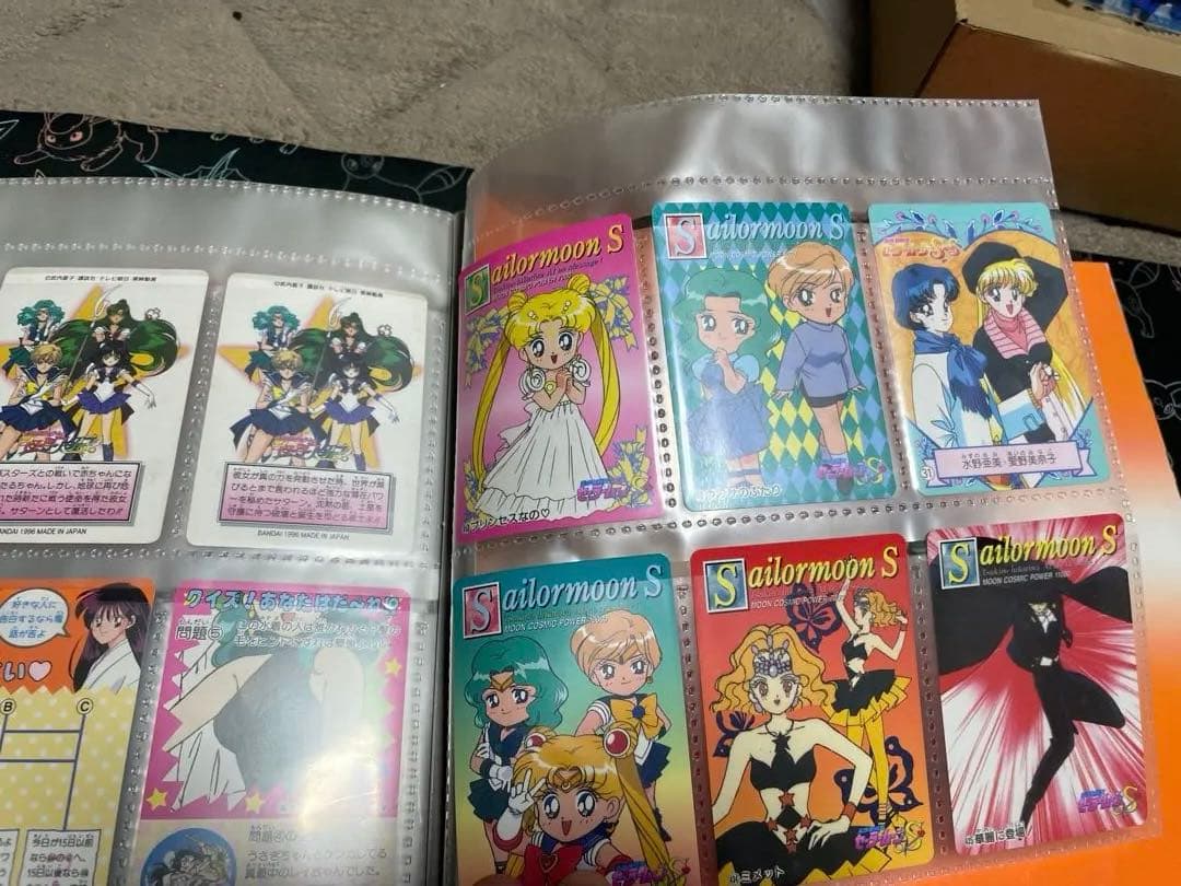 セーラームーン ファイル　ジャンボカード4枚　キラカード4枚　ノーマル一式