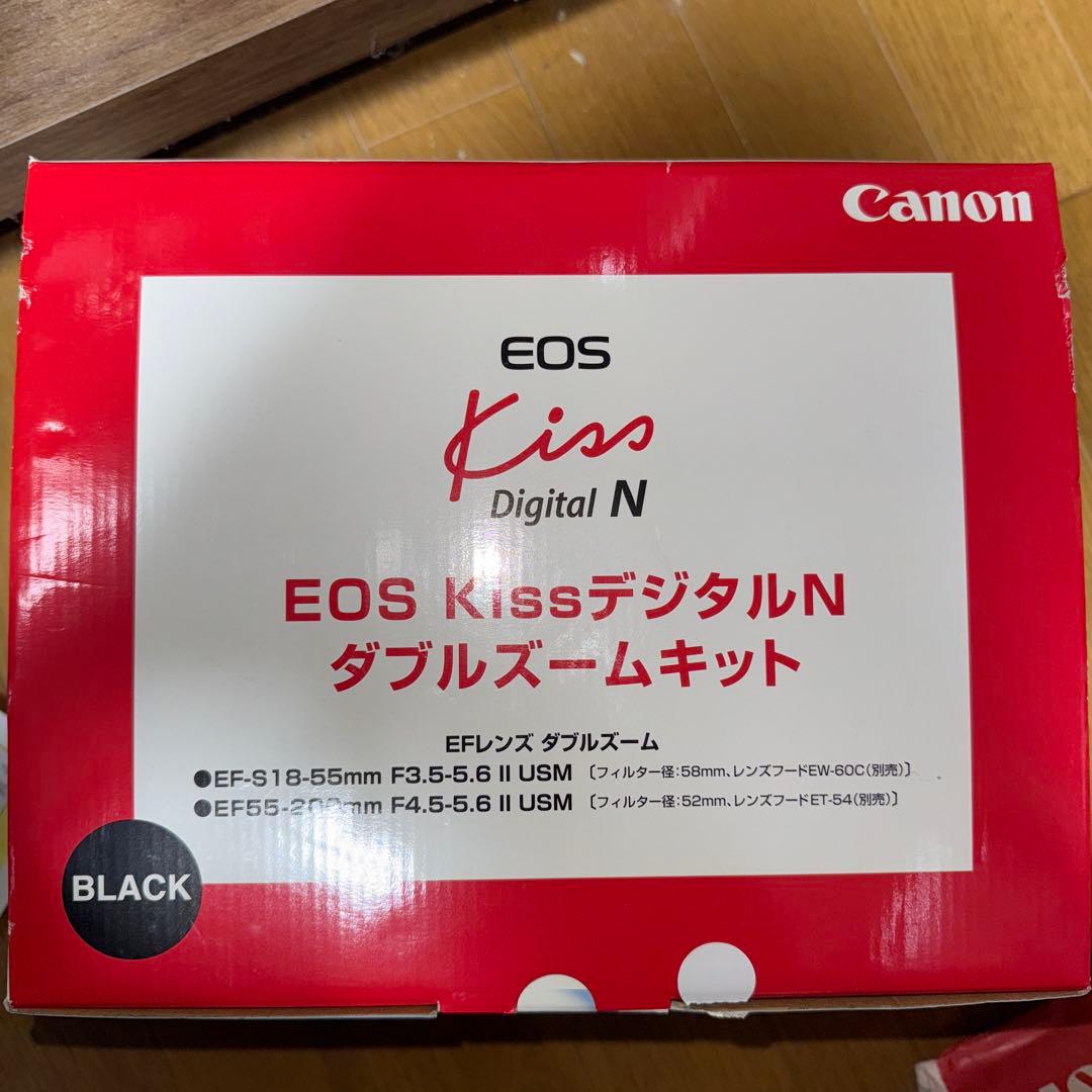Canon EOS Kiss N ダブルズームキット ブラック (新品、未開封)