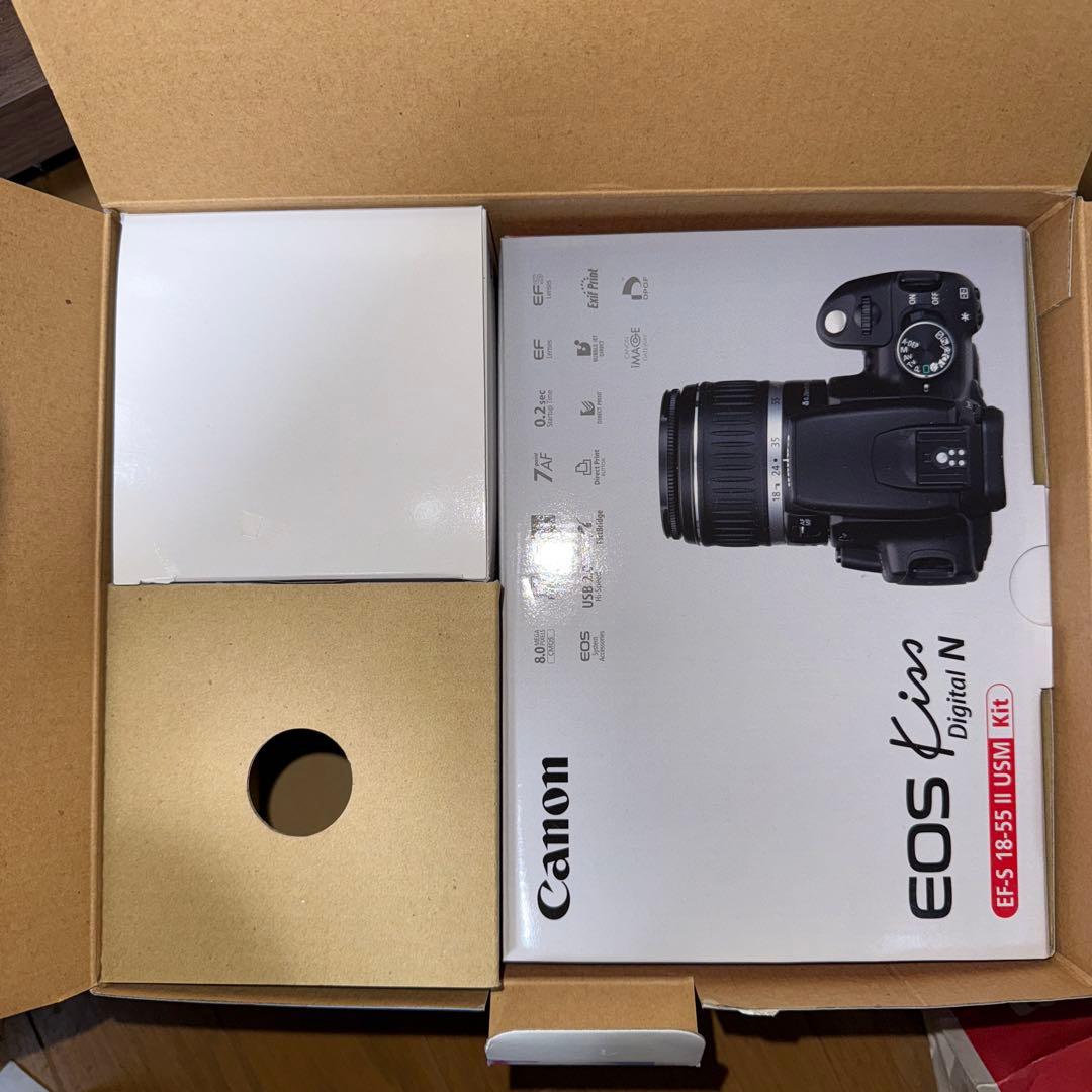 Canon EOS Kiss N ダブルズームキット ブラック (新品、未開封)