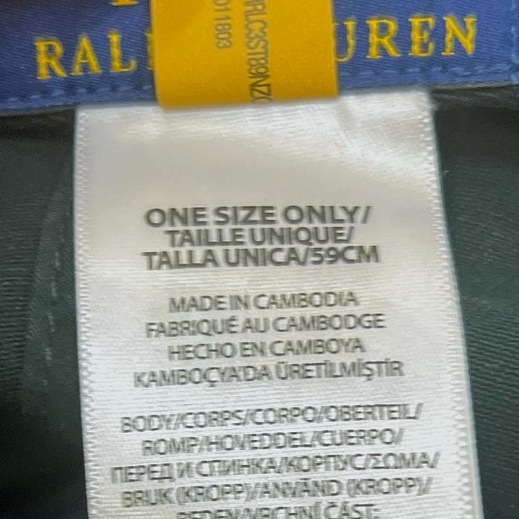 新品正規品 ポロ ラルフローレン アイコニック ホース刺繍 チノキャップ 黒赤馬