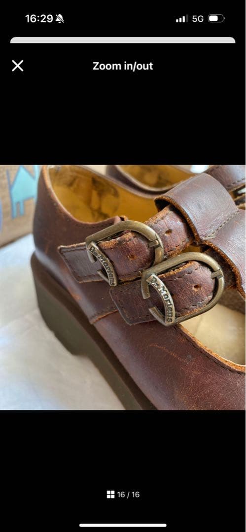 イングランド製 Dr.Martens メリージェーン UK6 25cm ブラウン