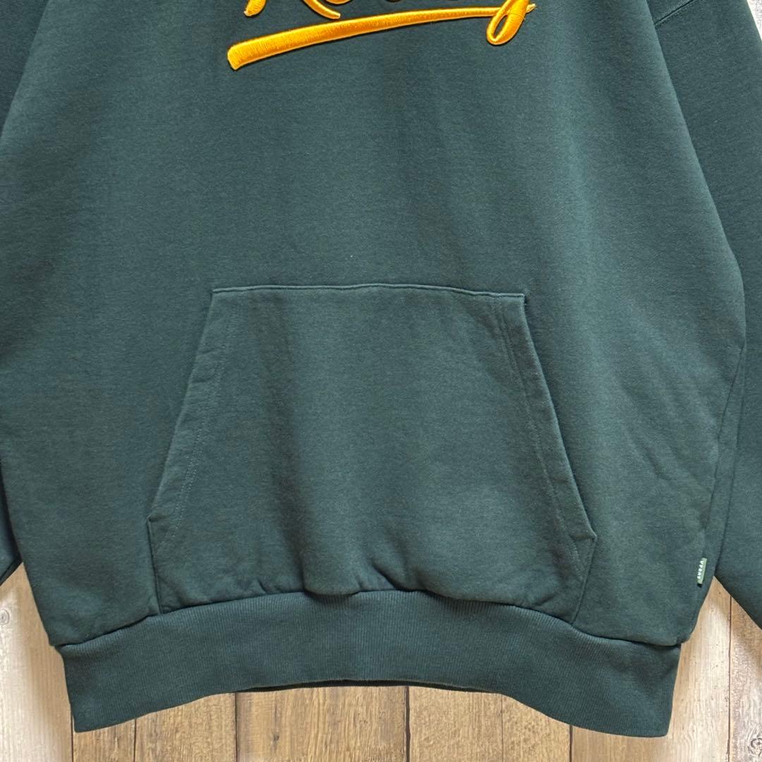 ケボズ Keboz パーカー　プルオーバー　刺繍　ビックロゴ　見本　XL