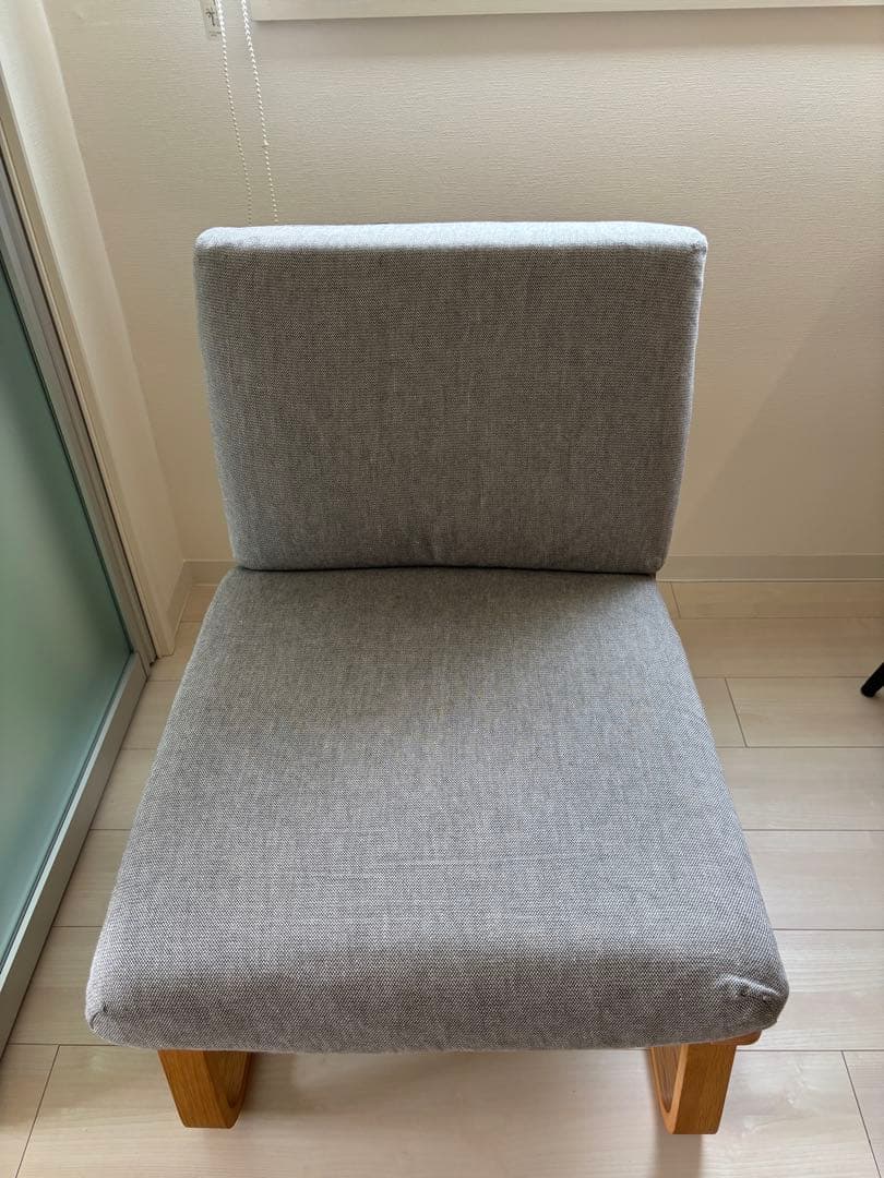 無印1人がけソファ 洗えるカバー付