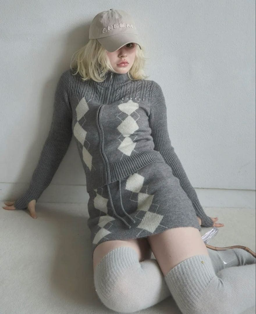 帽子 Mary logo cap andmary