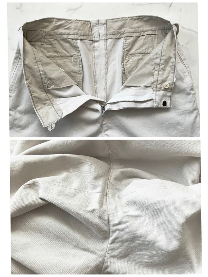 XLサイズ✨ 45R おこめチノのシャルロットパンツ 4 ホワイト