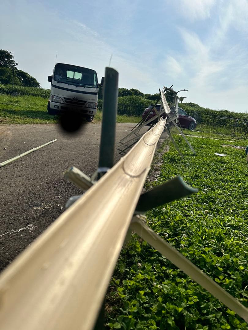 流しそうめん用　竹加工　10m以上可です。