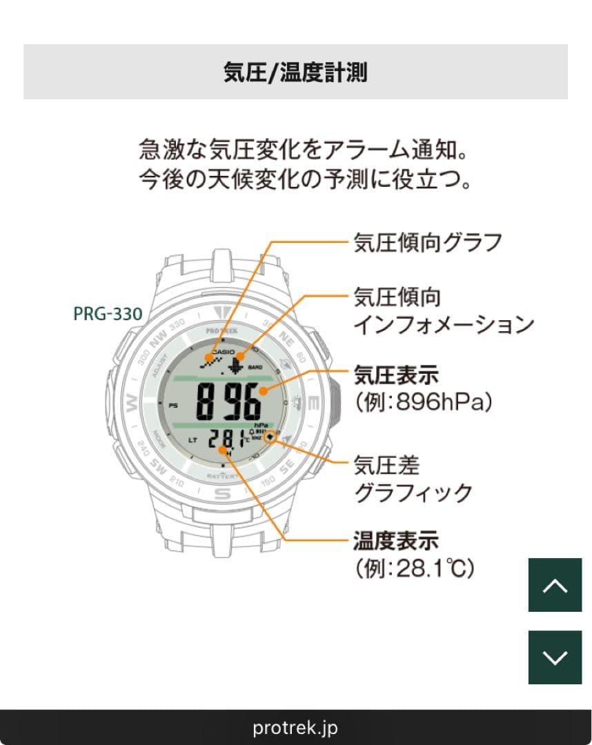 時計 PRO TREK RPG 330-4JF