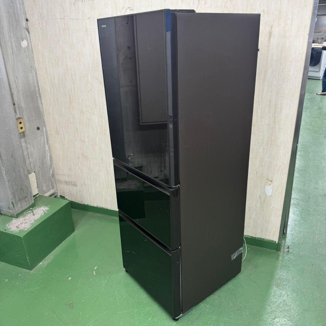 22C5送料設置無料☆東芝　自動製氷機能付き大型冷蔵庫　363L 洗濯機