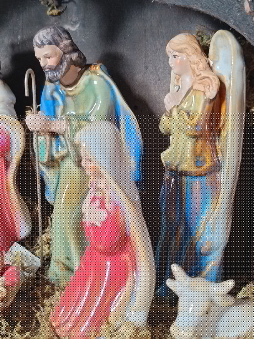 キリストの降誕 誕生シーン◎クリスマス◎フィギュア◎飾り◎陶器◎宗教