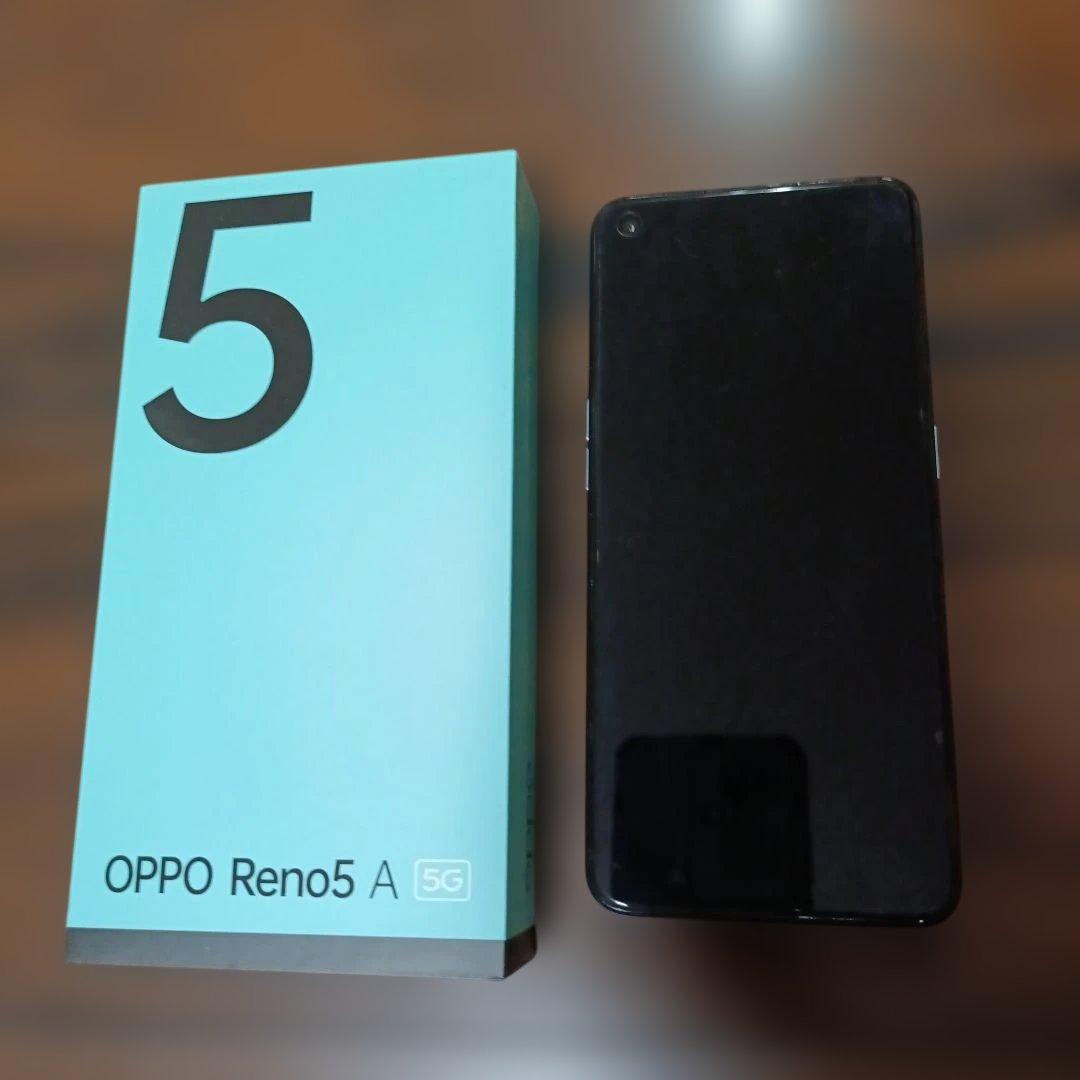 OPPO Reno 5A　アイスブルーとケース２つ付きです　【箱付き】