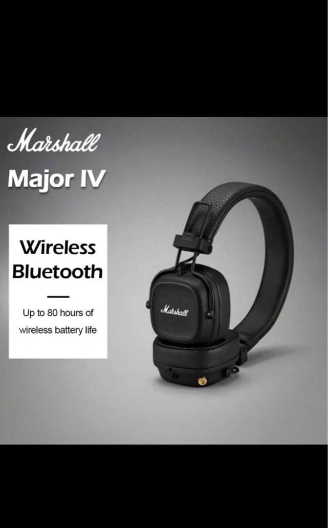 新品未使用 Marshall Major IV ワイヤレスヘッドホン