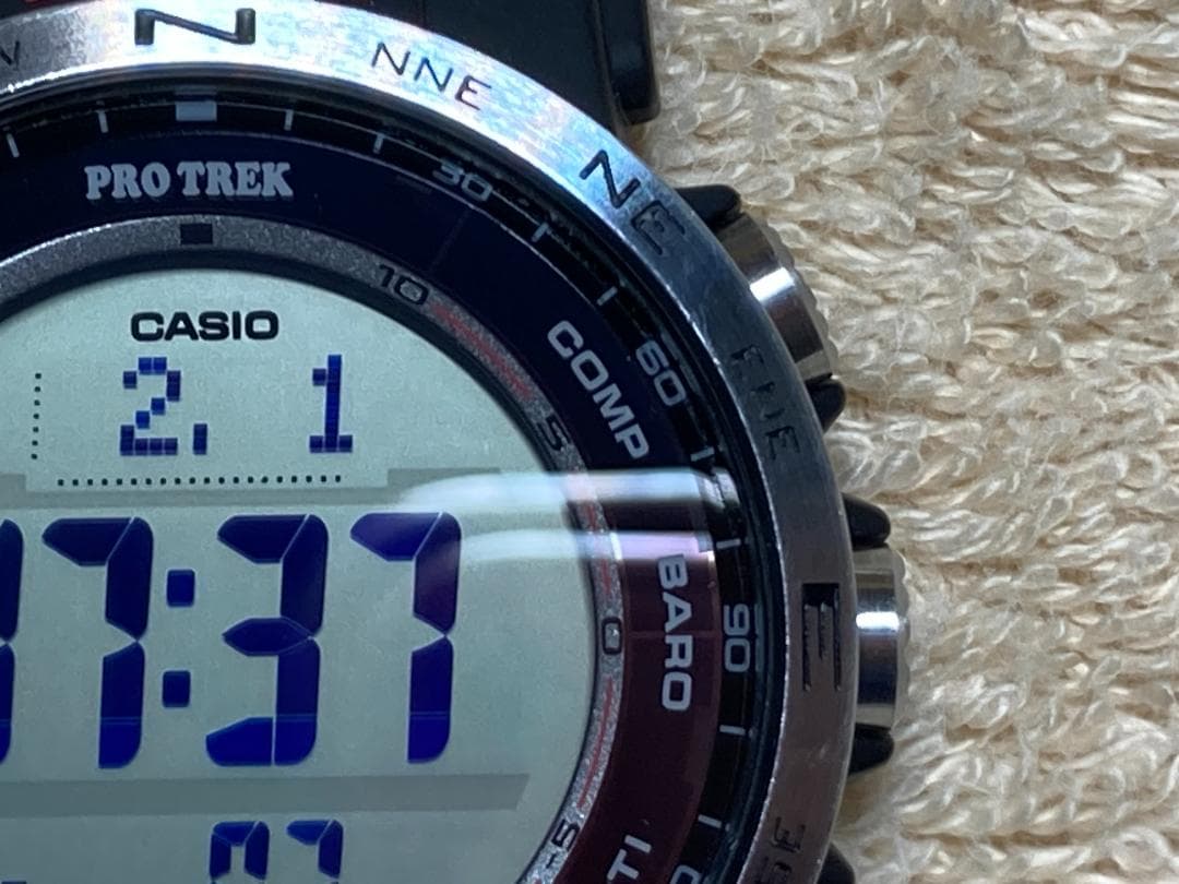 プロトレック PRO TREK PRW-35-1AJF ブラック 保護フィルム付