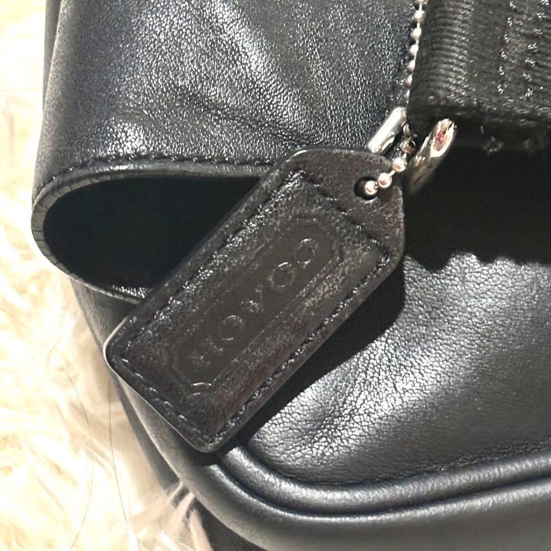 美品　COACH　ボディバッグ　ショルダーバッグ　ボディバッグ　レザー　ブラック