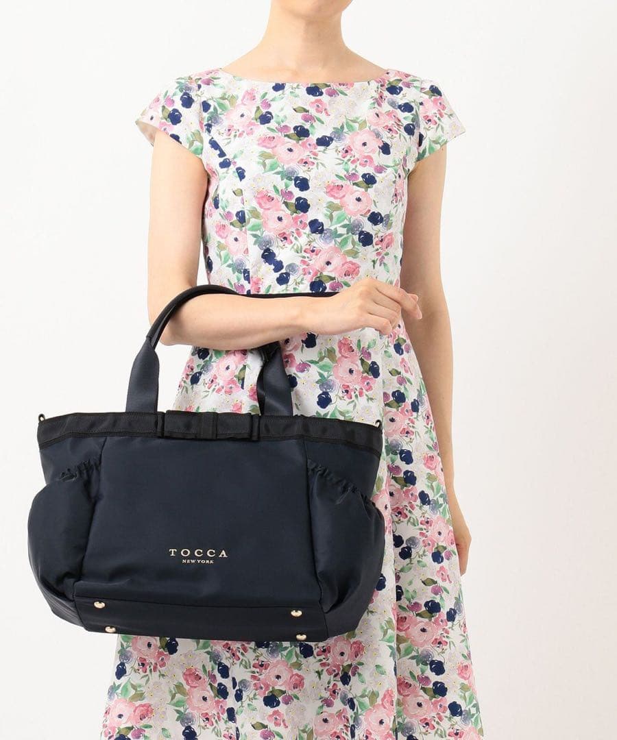 新品タグ付き 完売品 DUAL RIBBON NYLON TOTEトートバッグL