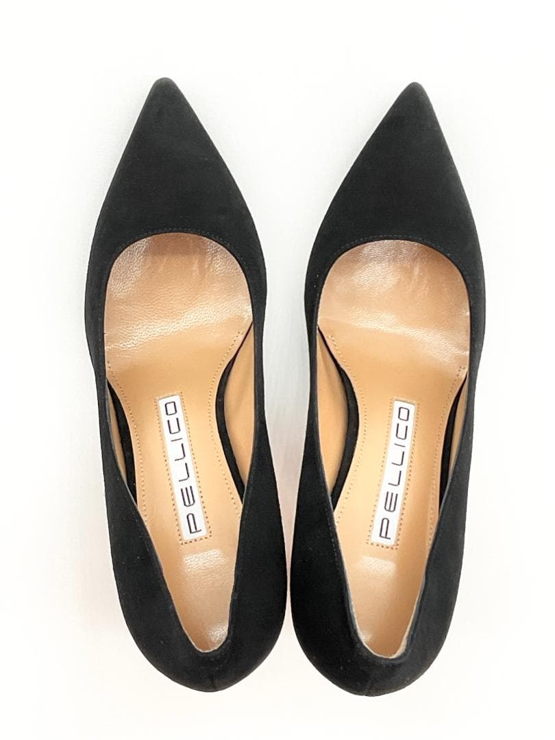【新品】PELLICO スエードポインテッドトゥ ハイヒールパンプス 35.5