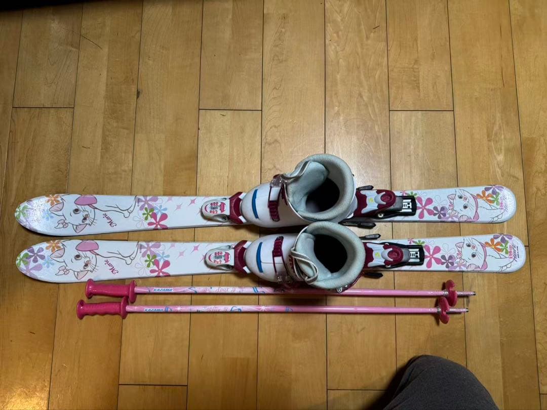 マリー　女の子用　スキーセット108センチ　ブーツ20センチ