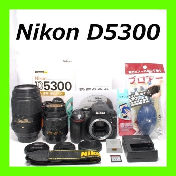 超望遠デビューに✨初心者OK✨Wi-Fi 搭載✨Nikon D5300 Wレンズ