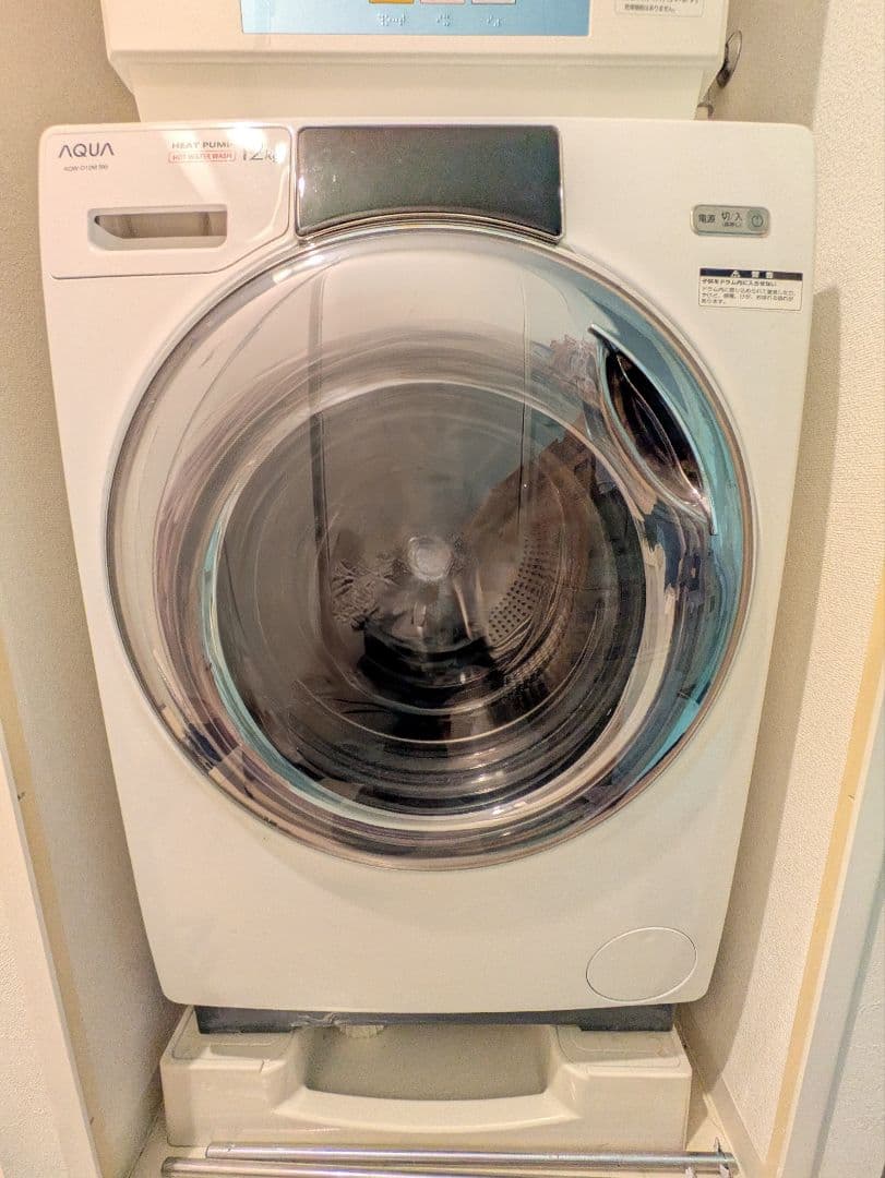ドラム式洗濯乾燥機 AQUA AQW-D12M(W)　左開き
