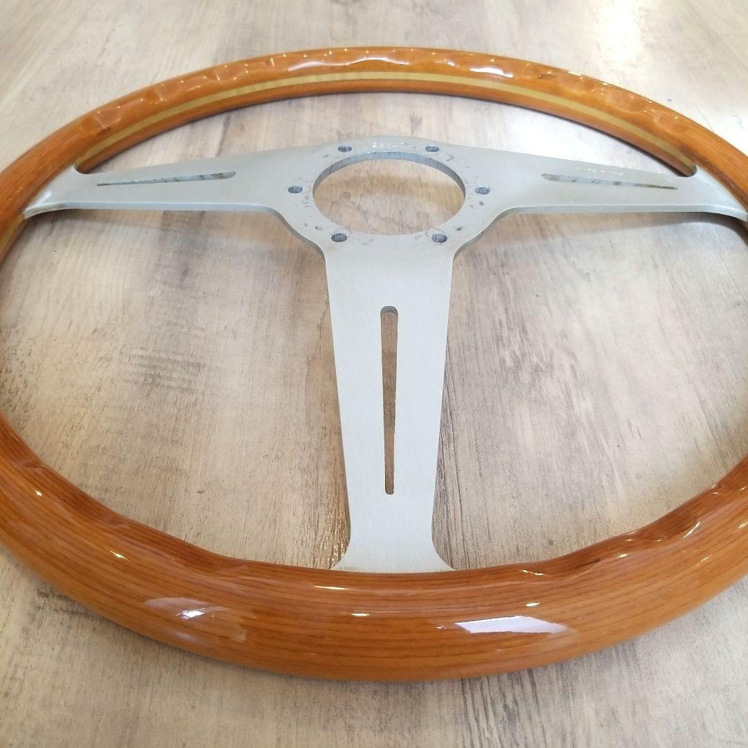NARDI☆ナルディクラシックVITEウッドステアリング/シルバースポーク37Φ
