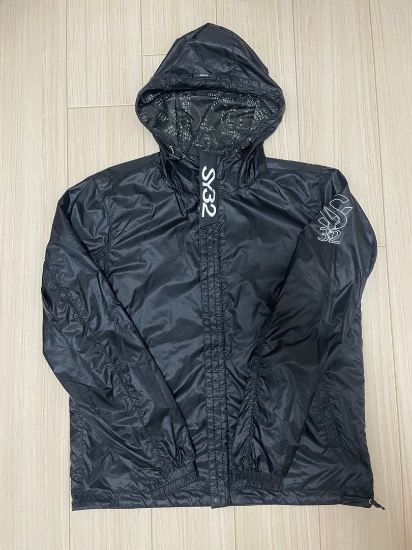 【美品】SY32 ナイロンジャケット リバーシブル 黒 Mサイズ