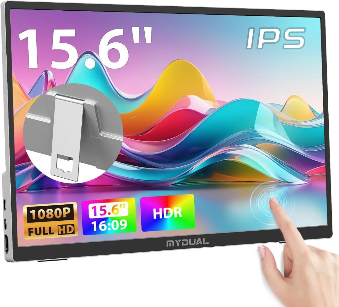 【新品】MyDual 15.6インチ モバイルモニター 10点マルチタッチパネル