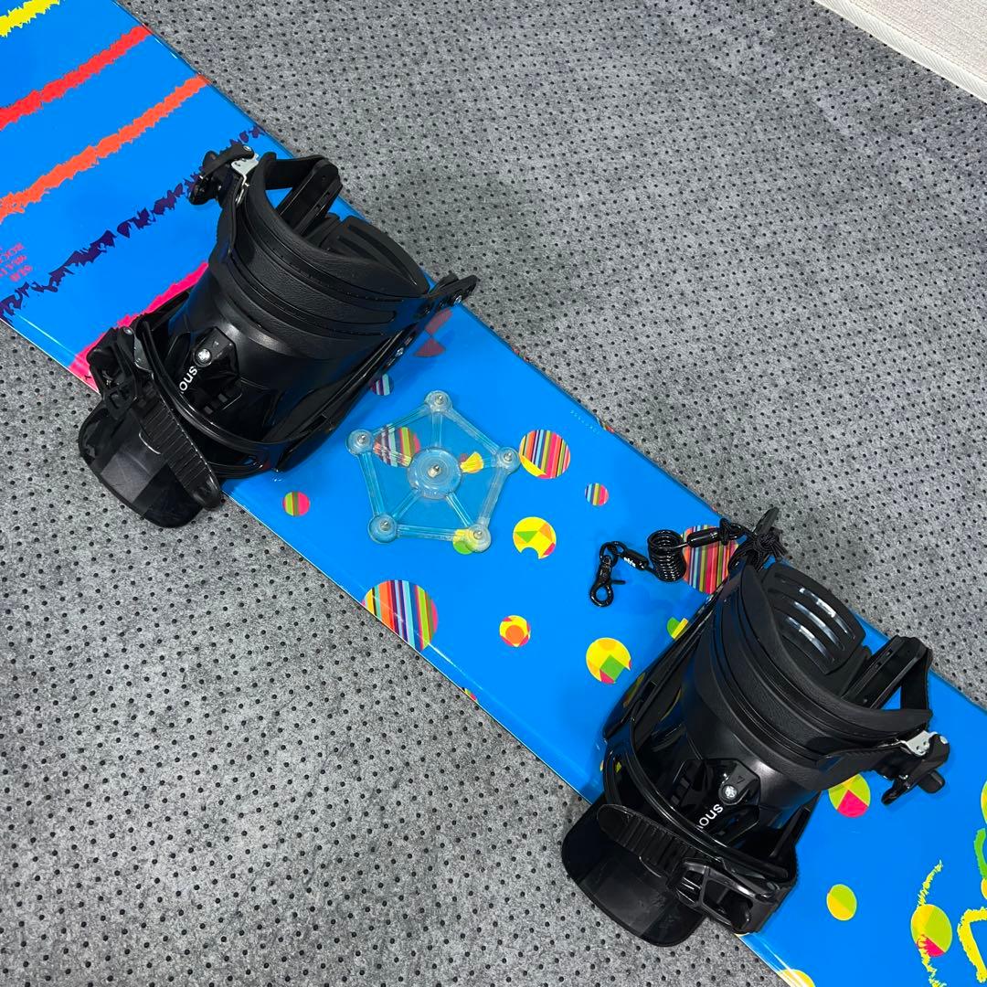 数回使用 キッズスノーボード SLQ 130cm＋バイン＋レースブーツ