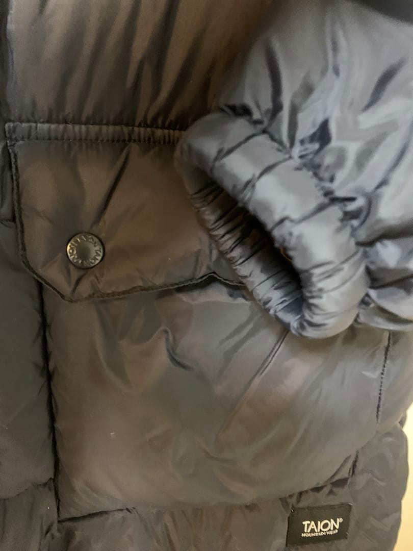 別注　TAION×fredy emue ボリュームダウンコート　黒　ブラック