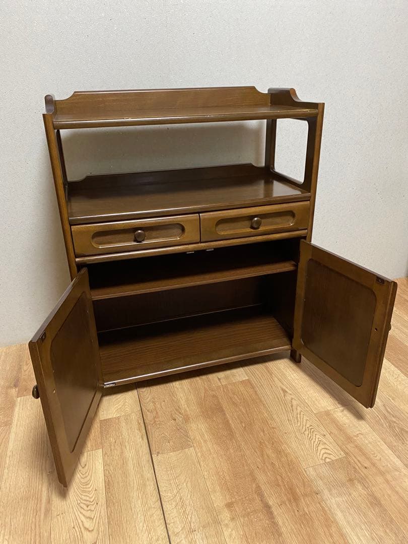 【カリモク】電話台　キャビネット　棚