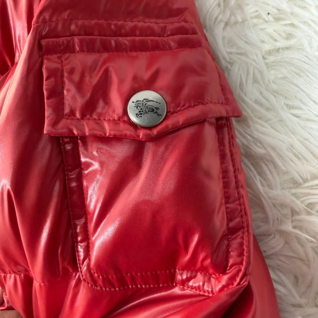 極美品 バーバリーブルーレーベル ノバチェック フレア Aライン ダウンJKT