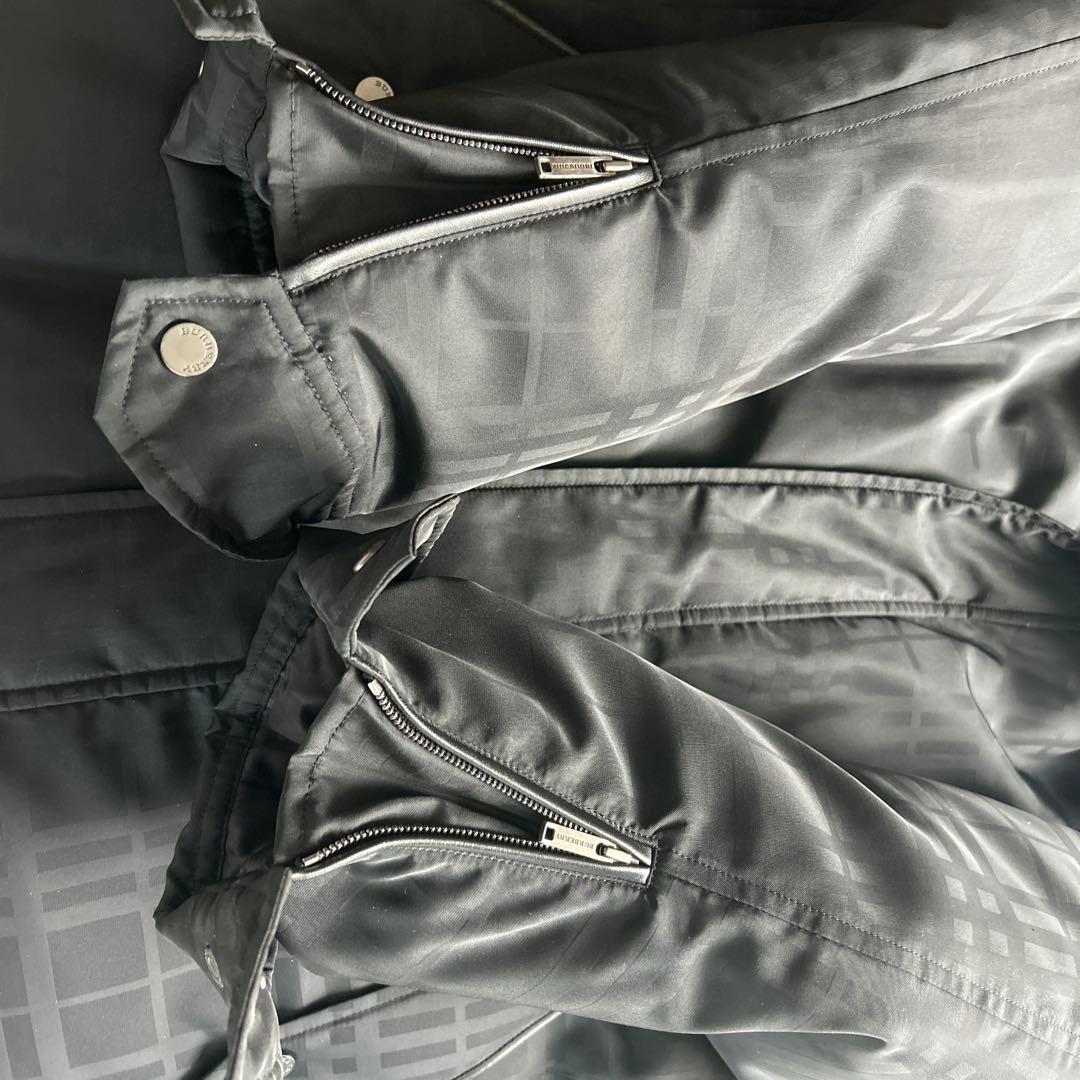 Burberry London メンズダウンジャケット フード付き チェック柄