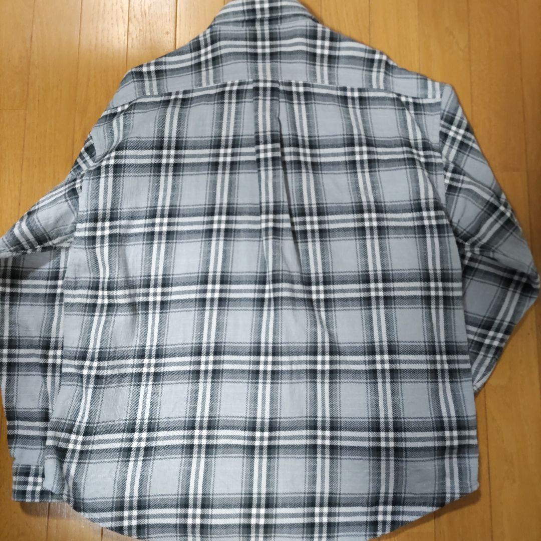 DESCENDANT チェック柄 長袖シャツ グレー系