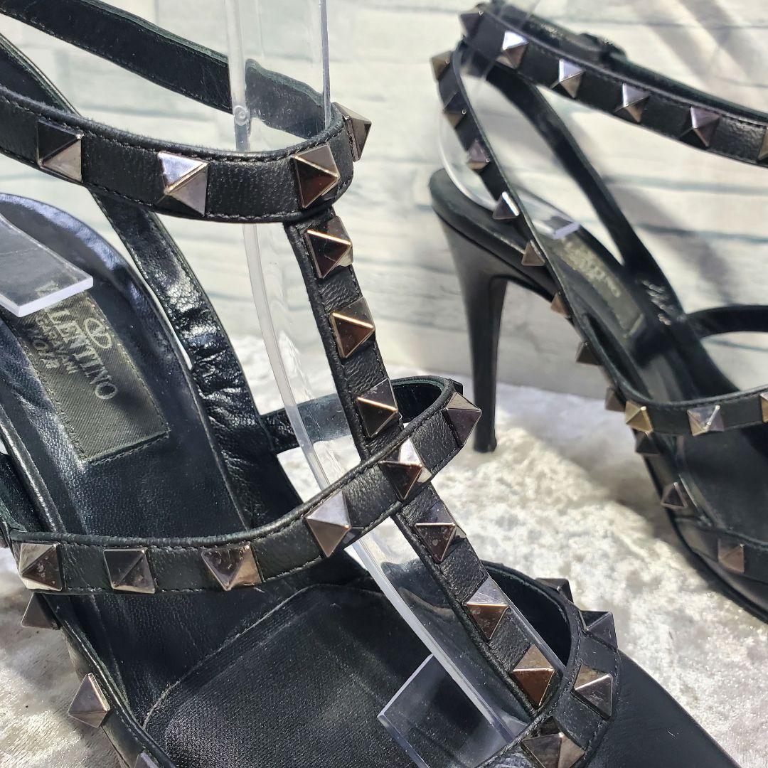 【ワケ有良品】VALENTINO 23cm パンプス ロックスタッズ 黒 36