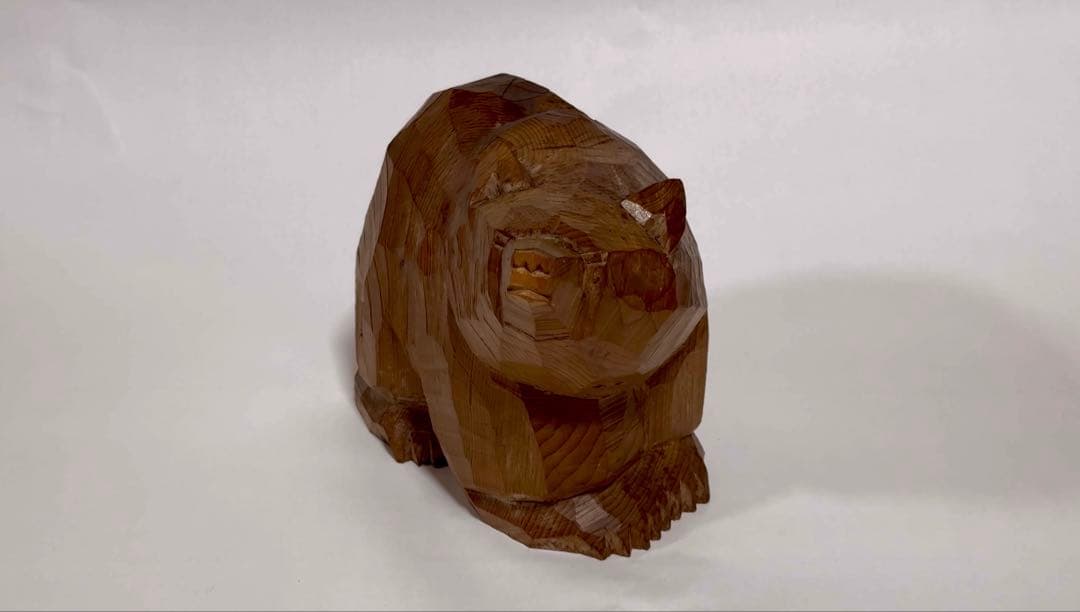 木彫り熊　八雲　2体セット【茂木多喜治作・加藤貞夫作】