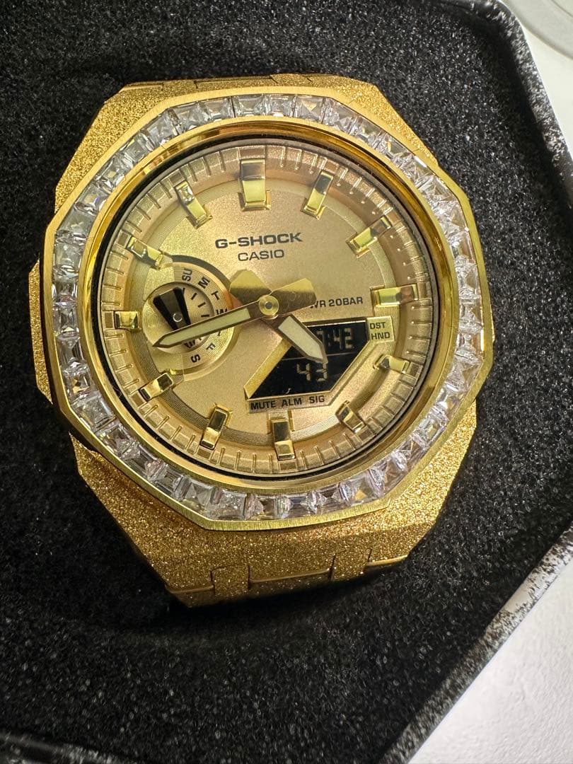 美品CASIO G-SHOCK GA-2100GB-1A カスタム