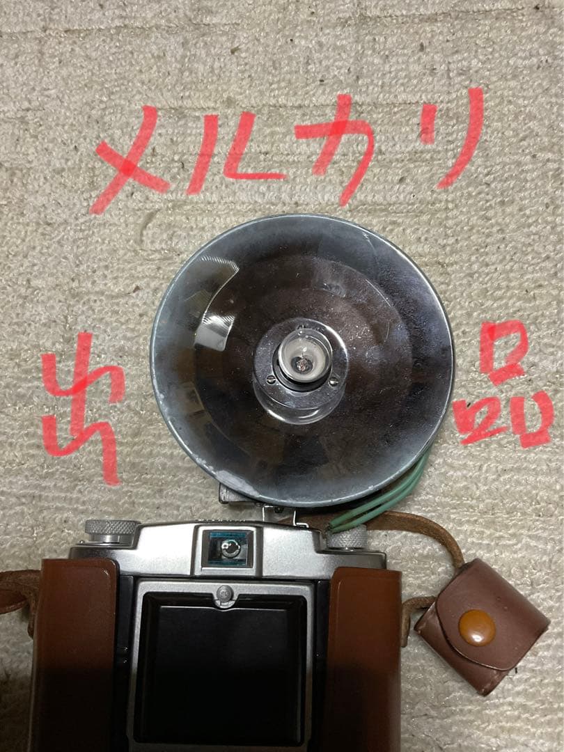 蛇腹式カメラ／コニレット　小西六写真工業株式会社。【取扱説明書と専用フラッシュ】