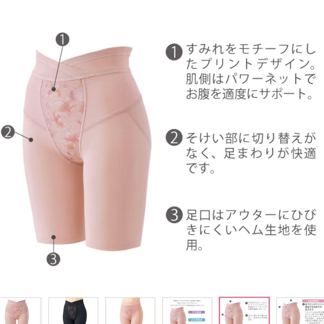 シャルレガードル70 （黒/ピンク） 2点セット