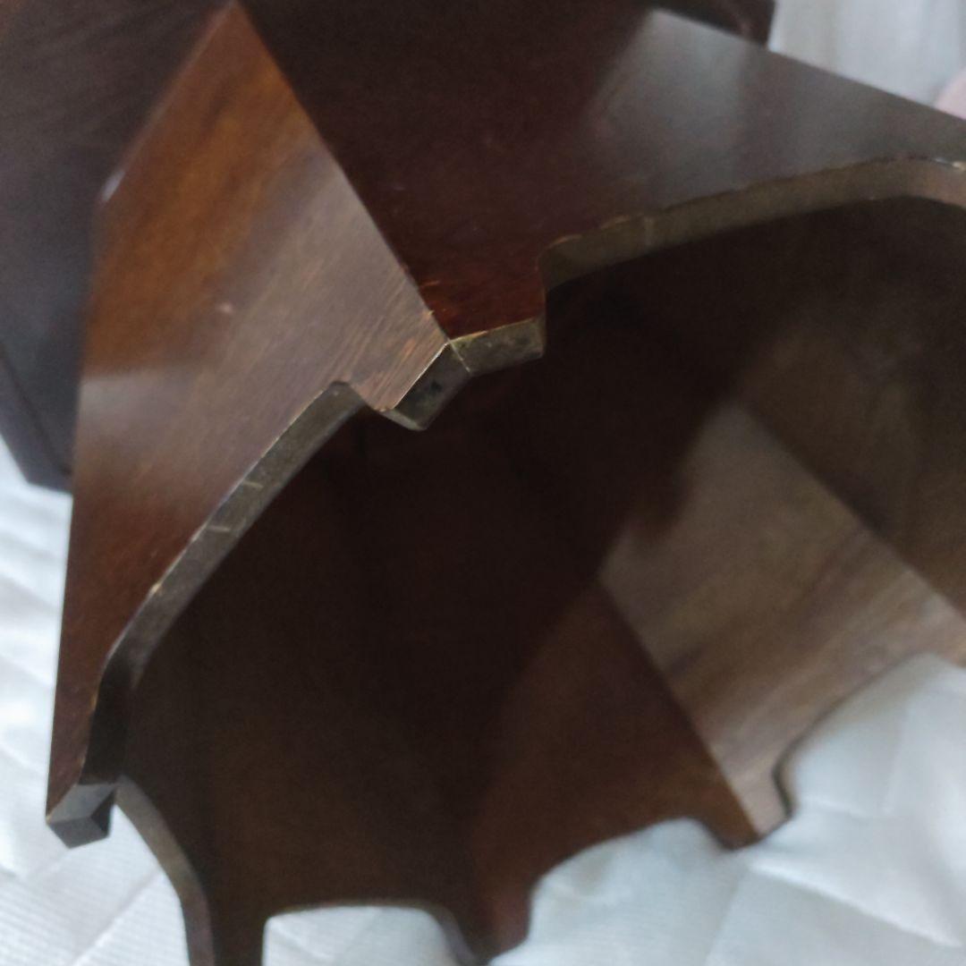 昭和レトロ　民芸家具　八角膳　ミズメザクラ　飾り台　花台　座卓机　当時物