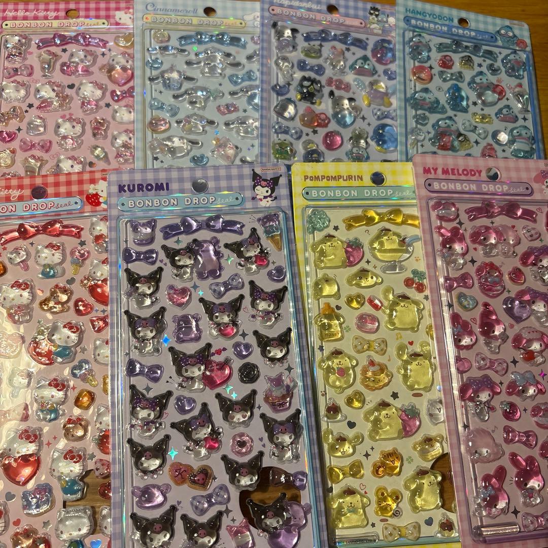 正規品　サンリオ第二段　ボンボンドロップシール　8種類セット
