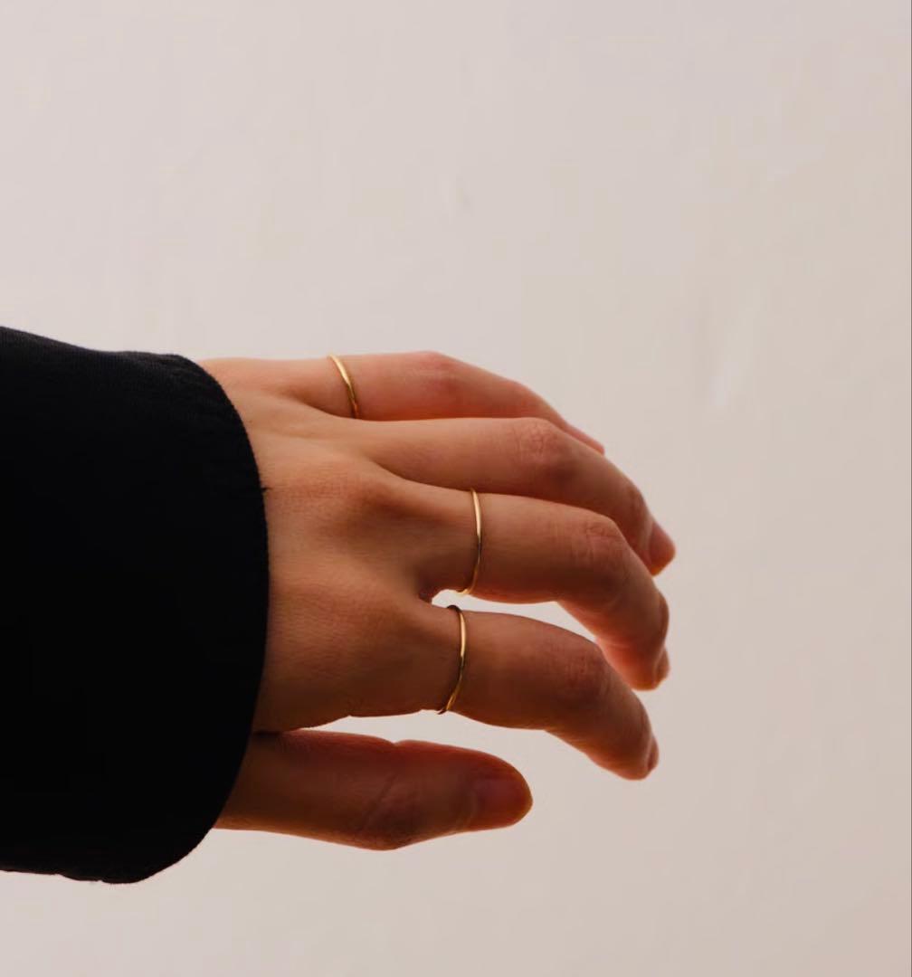 【unique/ユニーク】3set ring gold