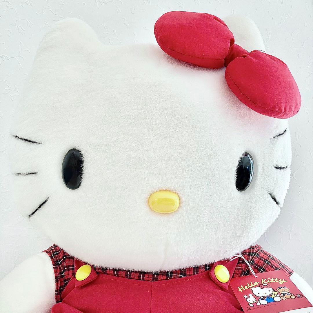 J*1様 ❤️美品 未使用 当時物 オーバーオール ハローキティぬいぐるみ (L