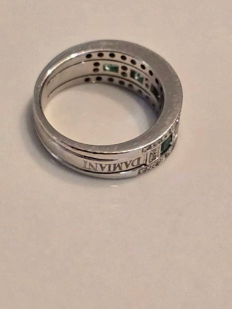 【最終値下げ】DAMIANI 750ベルエポック エメラルド K18WG リング