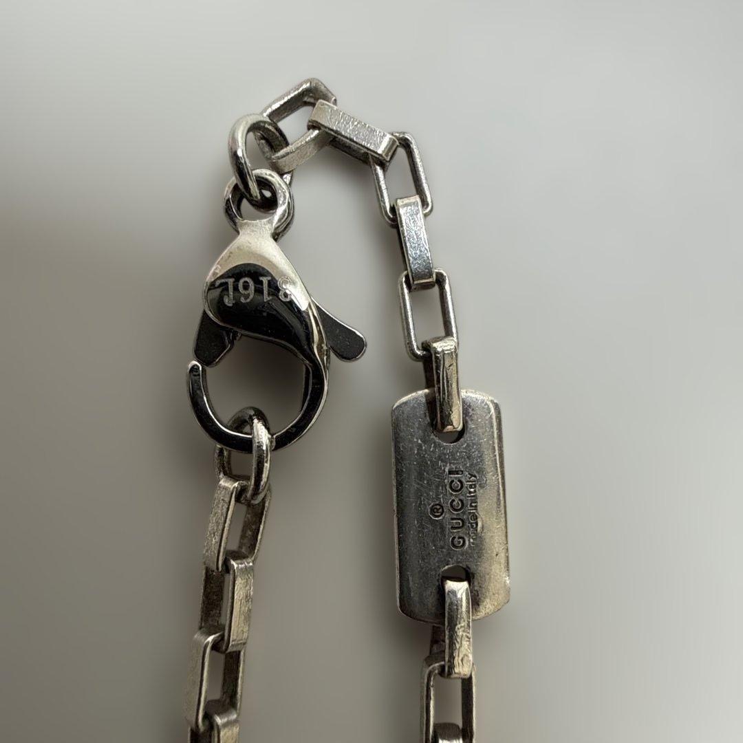 あっくんGUCCI シルバー ネックレス モダンデザイン　☺︎