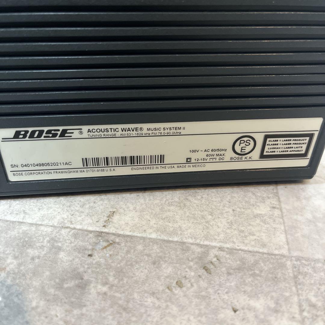 ボーズ BOSE ACOUSTIC WAVE MUSIC SYSTEM Ⅱ