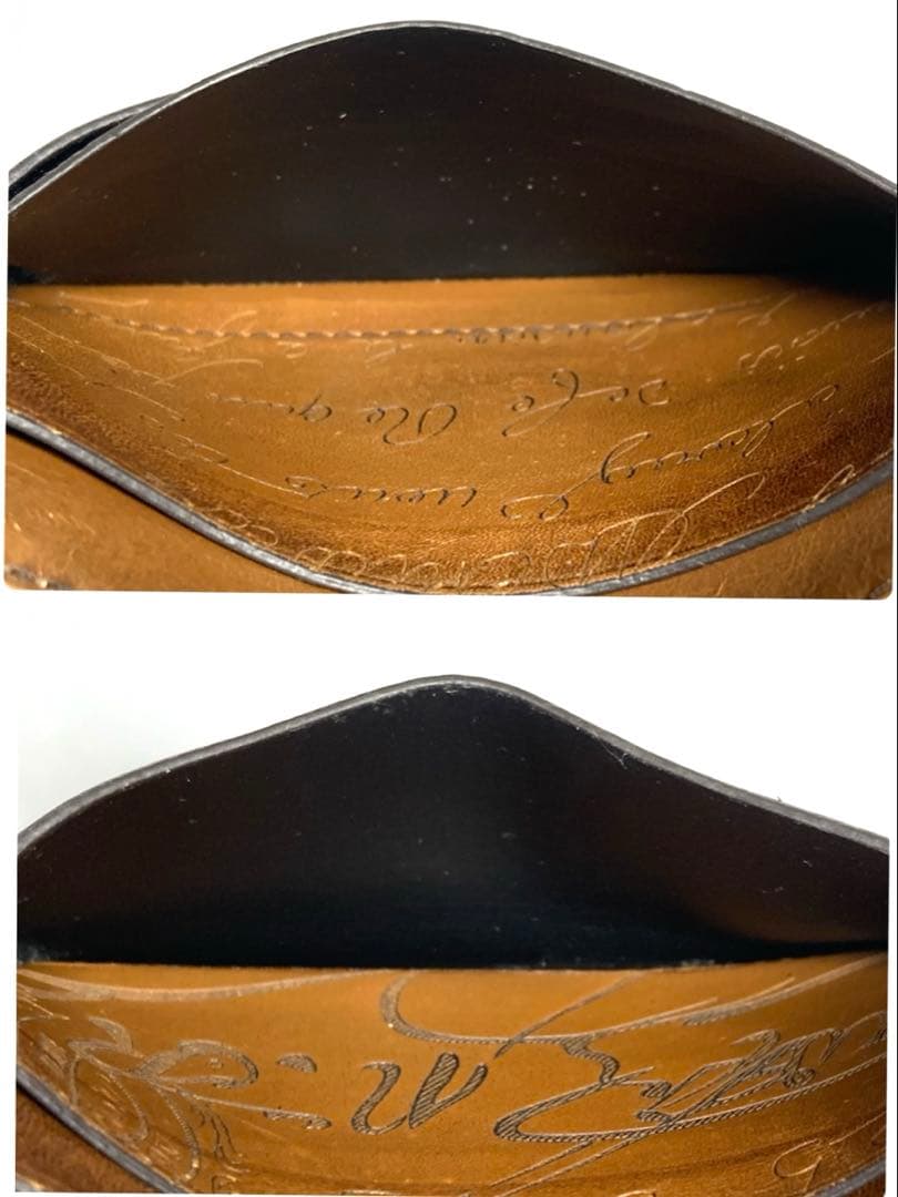 美品　ベルルッティ　スクリット　カリグラフィ　レザー　ケース　カードケース