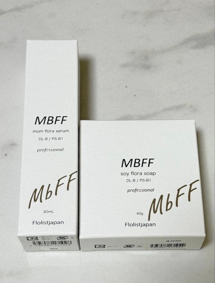 MBFF mom flora serum & soy flora soapセット
