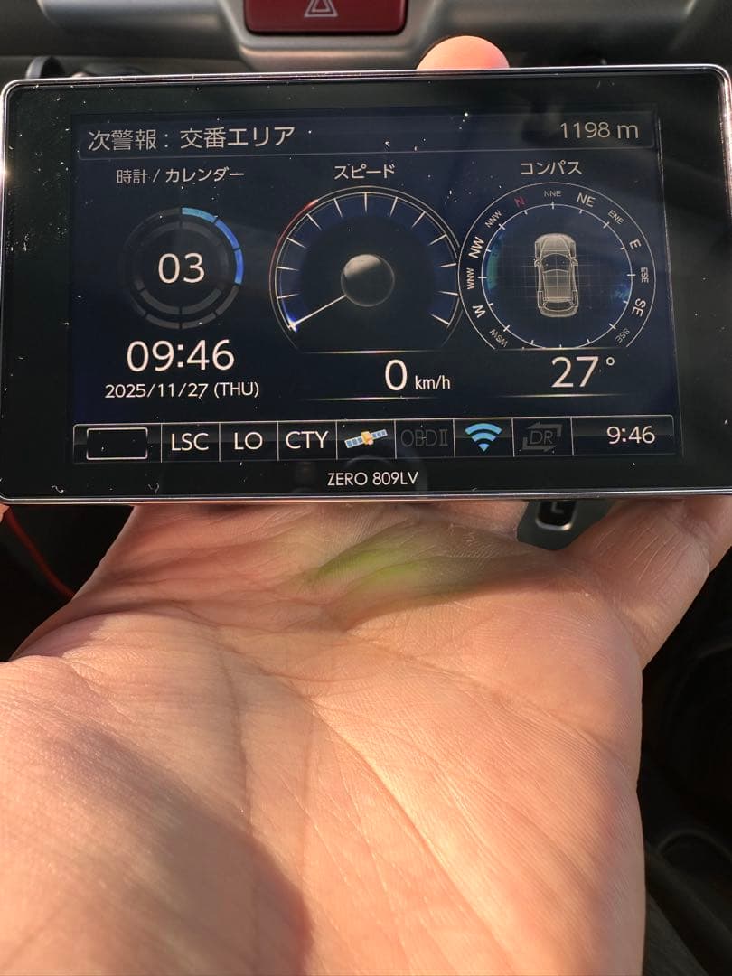 COMTEC ZERO 809LV レーダー探知機本体