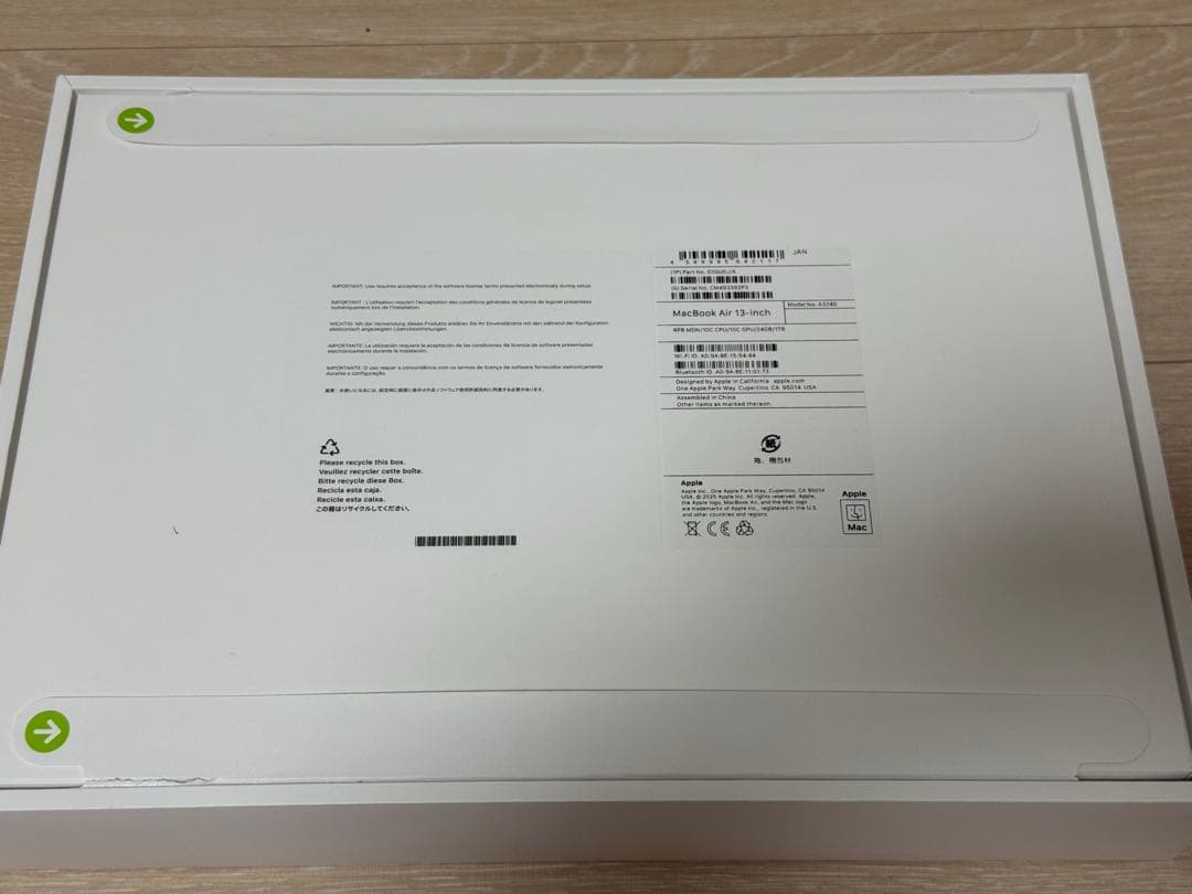MacBook Air M4 13インチ24GB 1TBミッドナイト