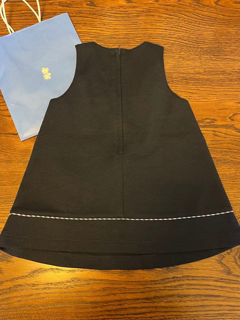 ファミリア　美品　パリ　エッフェル塔　完売　ジャンパースカート　リボン