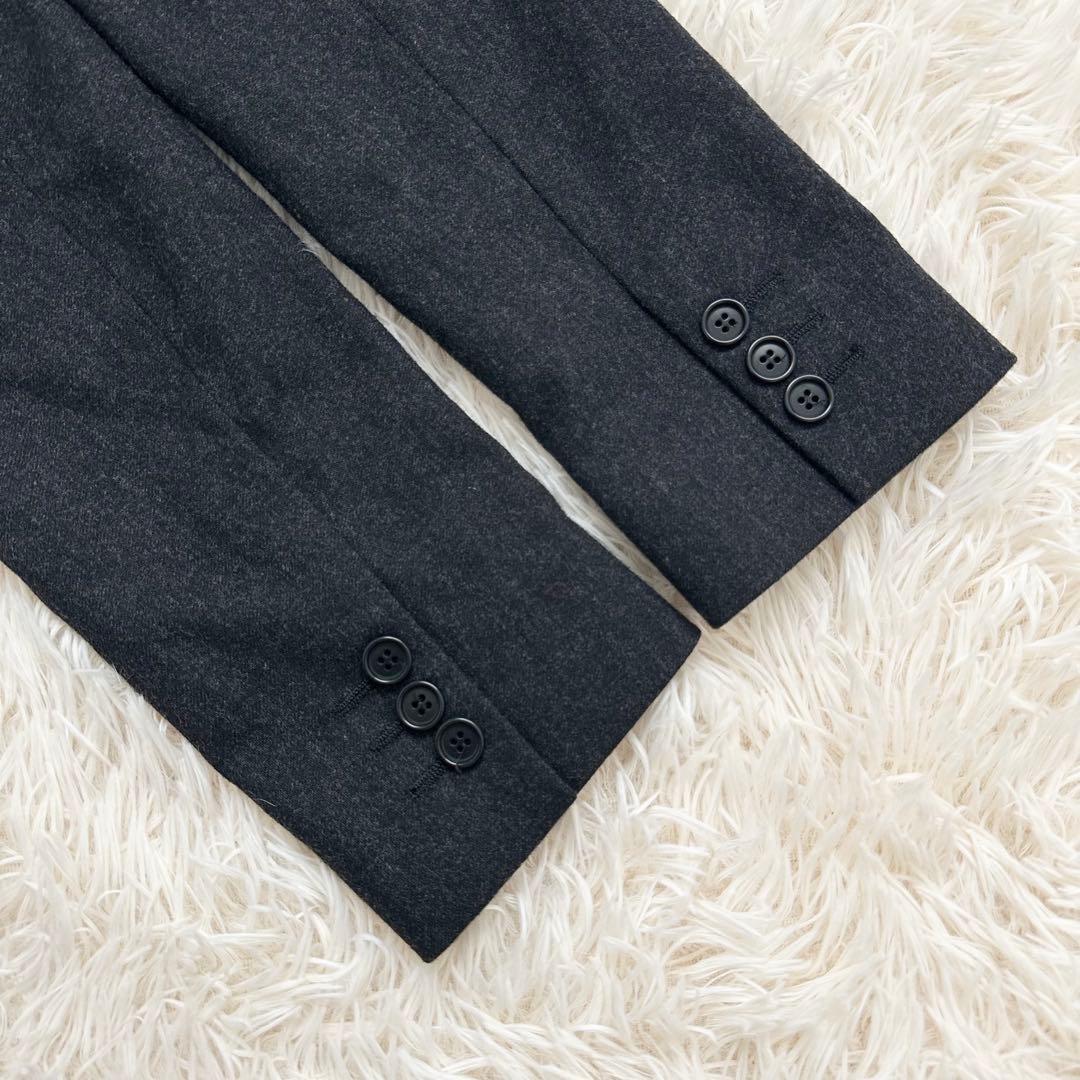 美品✨アルマーニコレツォーニ　カシミヤ混　大きいサイズ パンツスーツ　黒系